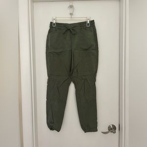 Banana Republic green army jogger pants